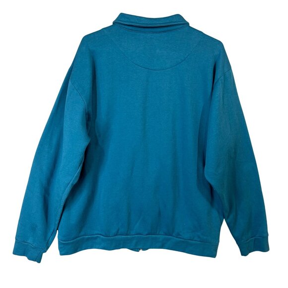 Casual Joe Men's Size XL Full Zip Jacket Turquoise EUC - Picture 6 of 9